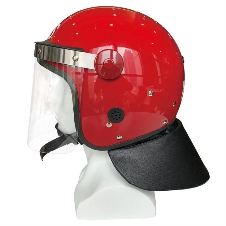 Police Red Color Of Anti Riot Helmet For Military