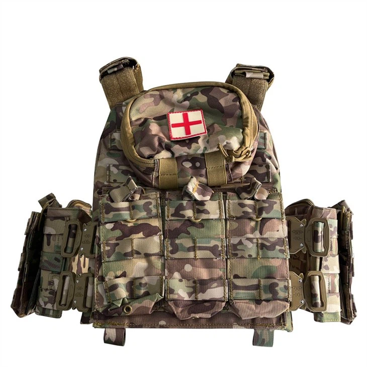 Tactical Molle Quick Release Buckles Vest With Side Cummerbund Pouches
